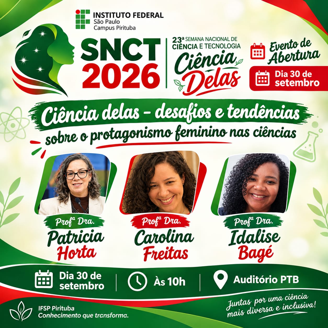Abertura da 23ª Semana Nacional de Ciência e Tecnologia