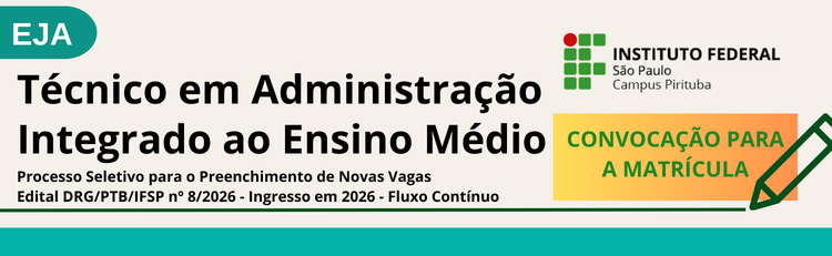 EJA  - Inscrições abertas